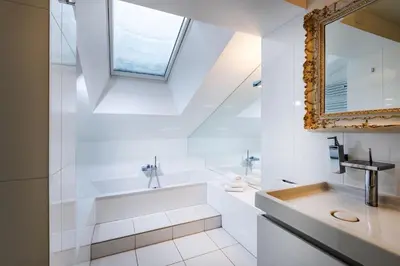 Ein Badezimmer in der Unterkunft Ferienhaus Au Villa