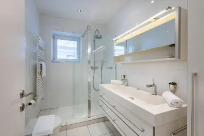 Ein Badezimmer in der Unterkunft Ferienhaus Au Villa
