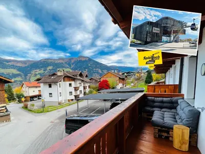 Ein allgemeiner Bergblick oder ein Berglick von der Ferienwohnung aus