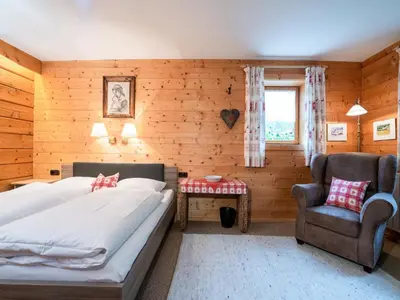 Ein Bett oder Betten in einem Zimmer der Unterkunft Chalet in Kirchberg near Ski Gondola