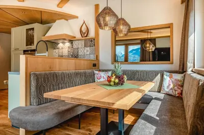 Küche/Küchenzeile in der Unterkunft Apartmenthaus Wiesenhof