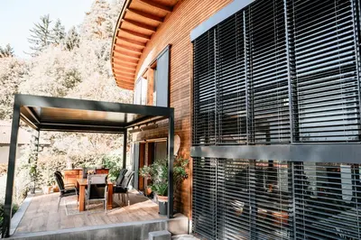 Ein Balkon oder eine Terrasse in der Unterkunft Villa Bergl.21