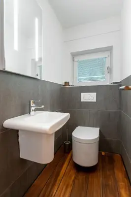 Ein Badezimmer in der Unterkunft Villa Bergl.21