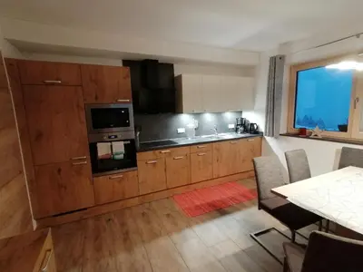 Küche/Küchenzeile in der Unterkunft Ferienwohnung Kirchler