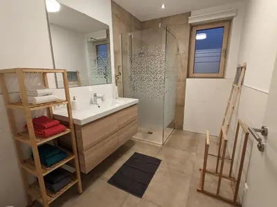 Ein Badezimmer in der Unterkunft Ferienwohnung Bergzauber