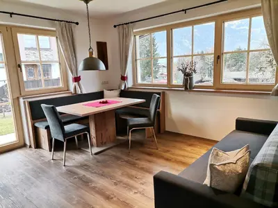 Ein Sitzbereich in der Unterkunft Ferienhaus Weber-Häusl