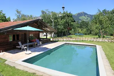 Der Swimmingpool an oder in der Nähe von Ferienhaus Hinterebenhub