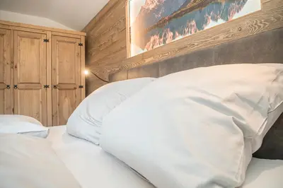 Ein Bett oder Betten in einem Zimmer der Unterkunft Mountain Base Fieberbrunn