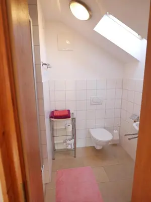 Ein Badezimmer in der Unterkunft Gästehaus Högerhof