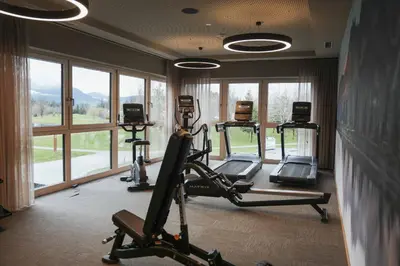 Das Fitnesscenter und/oder die Fitnesseinrichtungen in der Unterkunft Berg & Golf Resort Westendorf by ALPS RESORTS
