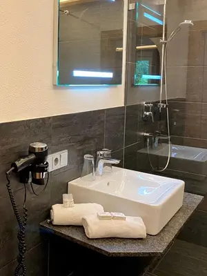 Ein Badezimmer in der Unterkunft Almhof Kitzlodge - Alpine Lifestyle Hotel