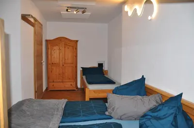 Ein Sitzbereich in der Unterkunft Ferienwohnung Staudach, Apartment