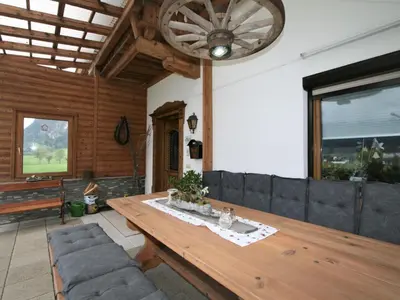 Ein Sitzbereich in der Unterkunft Apartment Brettfall Blick by Interhome