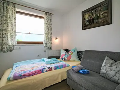 Ein Bett oder Betten in einem Zimmer der Unterkunft Apartment Brettfall Blick by Interhome