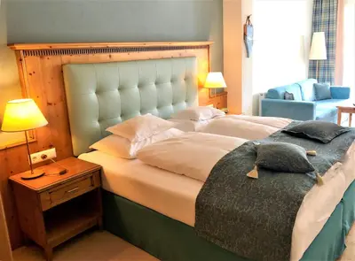 Ein Bett oder Betten in einem Zimmer der Unterkunft Entners am See