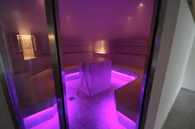 Ein Badezimmer in der Unterkunft Familienhotel Christoph