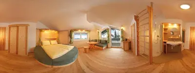 Ein Sitzbereich in der Unterkunft Bed & Breakfast Landhaus Strasser