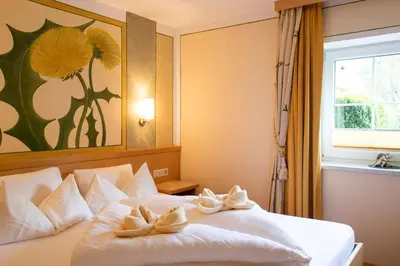 Ein Bett oder Betten in einem Zimmer der Unterkunft Residenz Theresa