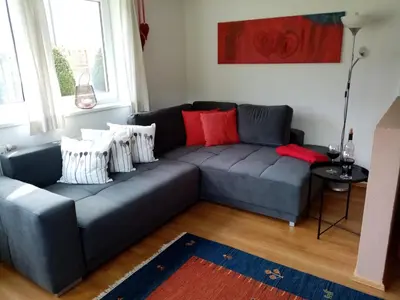 Ein Sitzbereich in der Unterkunft Landhaus Barbara