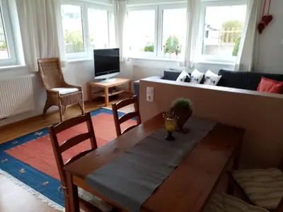 Ein Sitzbereich in der Unterkunft Landhaus Barbara