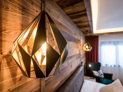 Ein Sitzbereich in der Unterkunft Tennenwirt Hotel