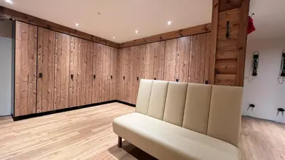 Ein Sitzbereich in der Unterkunft Tennenwirt Hotel