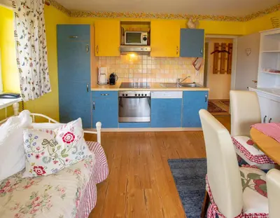 Küche/Küchenzeile in der Unterkunft Romantik Aparthotel Sonnleitn