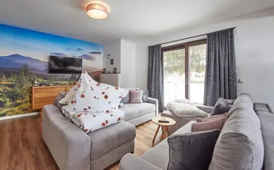 Ein Sitzbereich in der Unterkunft Saalbacher Perle 1 - Luxury Family Home