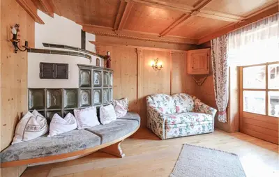 Ein Sitzbereich in der Unterkunft Ferienhaus In Ruhiger Lage