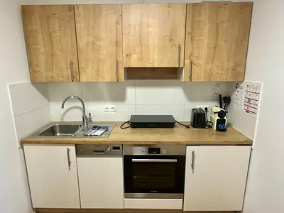 Küche/Küchenzeile in der Unterkunft Alpenlodge, Ferienwohnung 2