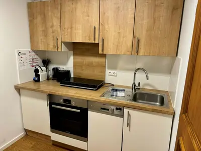 Küche/Küchenzeile in der Unterkunft Alpenlodge, Ferienwohnung 3
