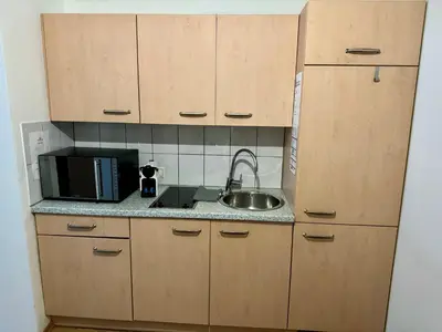 Küche/Küchenzeile in der Unterkunft Alpenlodge, Ferienwohnung 6