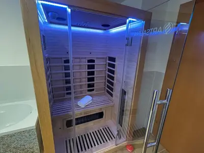 Ein Badezimmer in der Unterkunft Alpenlodge, Ferienwohnung 17