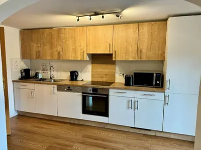 Küche/Küchenzeile in der Unterkunft Alpenlodge, Ferienwohnung 17