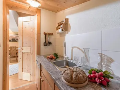 Küche/Küchenzeile in der Unterkunft Ferienwohnung Gasteiger