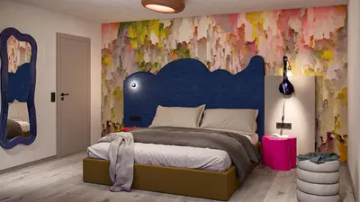 Ein Bett oder Betten in einem Zimmer der Unterkunft MyGoodLife Hotel & Bar
