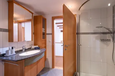 Ein Badezimmer in der Unterkunft Gugg Hof - Familie Hölzl