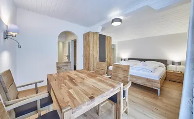 Ein Bett oder Betten in einem Zimmer der Unterkunft Appartements Haus Alexander