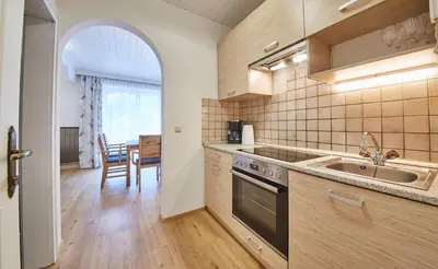 Küche/Küchenzeile in der Unterkunft Appartements Haus Alexander
