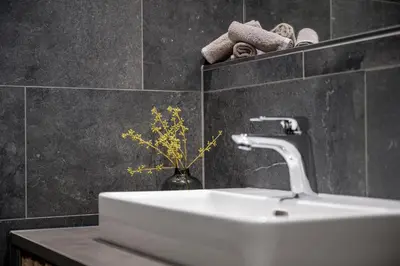 Ein Badezimmer in der Unterkunft Wieshofgut