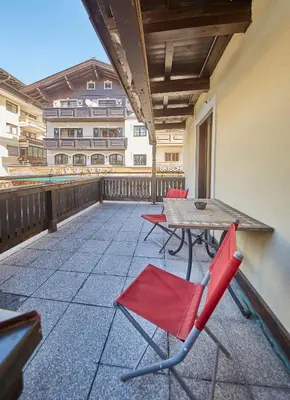 Ein Balkon oder eine Terrasse in der Unterkunft TownHouse Appartements