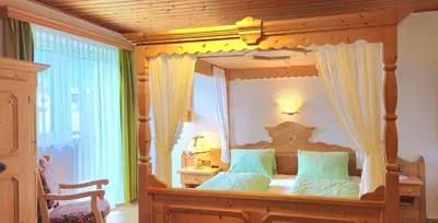 Ein Bett oder Betten in einem Zimmer der Unterkunft Neubauhof