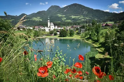 Naturlandschaft in der Nähe des Bauernhofs