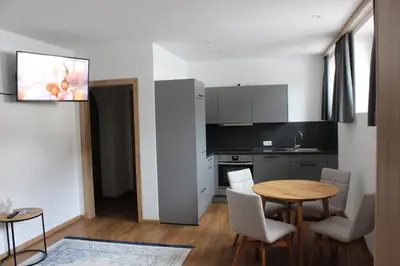 Küche/Küchenzeile in der Unterkunft Haus Jochler