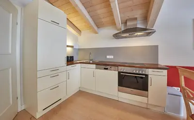 Küche/Küchenzeile in der Unterkunft Hüttl Relax Appartements