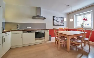 Küche/Küchenzeile in der Unterkunft Hüttl Relax Appartements