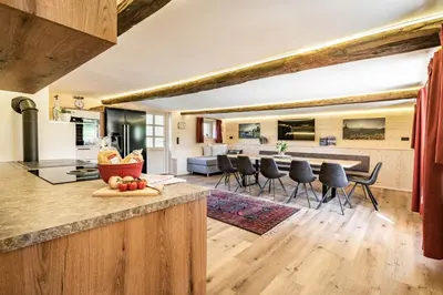 Küche/Küchenzeile in der Unterkunft STAUDACH - Alpinresidenz Zillertal