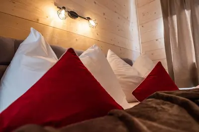 Ein Bett oder Betten in einem Zimmer der Unterkunft STAUDACH - Alpinresidenz Zillertal