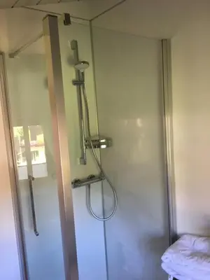 Ein Badezimmer in der Unterkunft Haus Waldruh