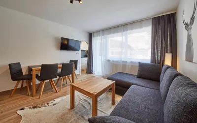 Ein Sitzbereich in der Unterkunft Appartement Timeout